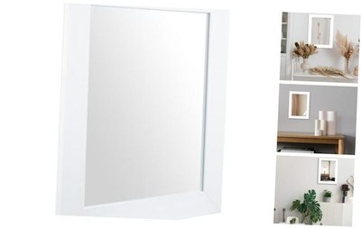 Ruomeng Wall Mirror Rectangle Decorative Mirror 12'' x 16'' for 16''L x 12''W White