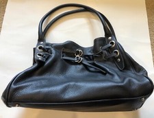Prune Argentina Black Leather Hand Bag Purse