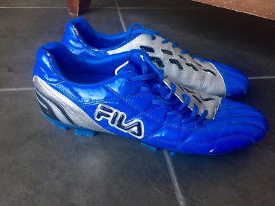Fila Men's Calcio II Soccer Cleats Blue/Silver  US 12 EUR 46