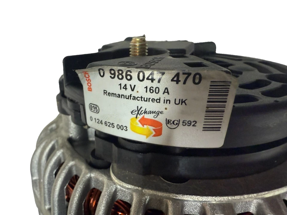 Alternador Bosch 0 986 044 470 14V 160A - Remanufacturado - Volvo 8651665 OEM Foto 2 de 4