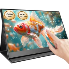 Touchscreen Portable Monitor 15.6" 1080P FHD Type C HDMI 100% sRGB For Game PS 5