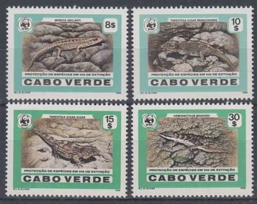 CAPE VERDE 1986 WWF ENDANGERED REPTILES SET (x4) MINT (ID:764/D52568) - Picture 1 of 1