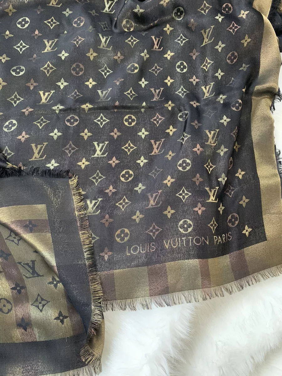 Louis Vuitton Monogram Shine Silk Shawl