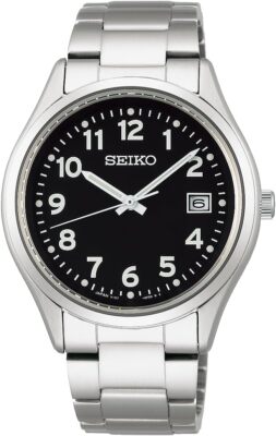 SEIKO SELECTION SBPX155 S Series Solar Black Dial Sapphire Glass