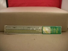 Vintage Helix 15.75" Computer Printout & Word Processor Reader Ruler with Case