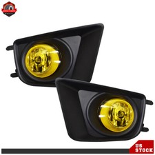 Front Amber Fog Lights Lamps Leftright Side Pair For 2012-2015 Toyota Tacoma
