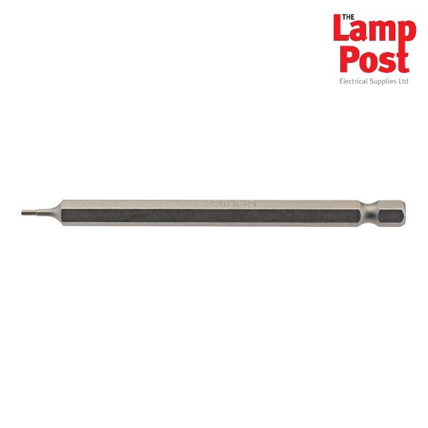 Draper 64369 Hexagonal Insert Bit 1.5MM 1/4"" Hex 100mm Long