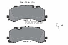 TEXTAR 2590801 Bremsbelagsatz, Scheibenbremse Für AUDI, VW