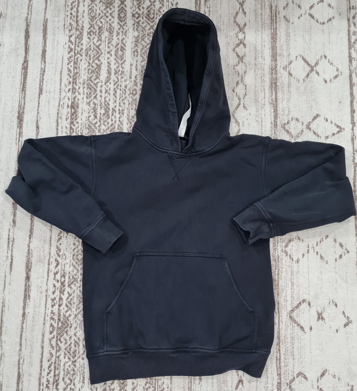 Lululemon All Yours Hoodie Sweatshirt Size:4 Black Cotton Blend Pullover