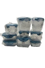 LocknLock 9-Piece Nestable Mini Storage Set Multi-Shape Cool Blue