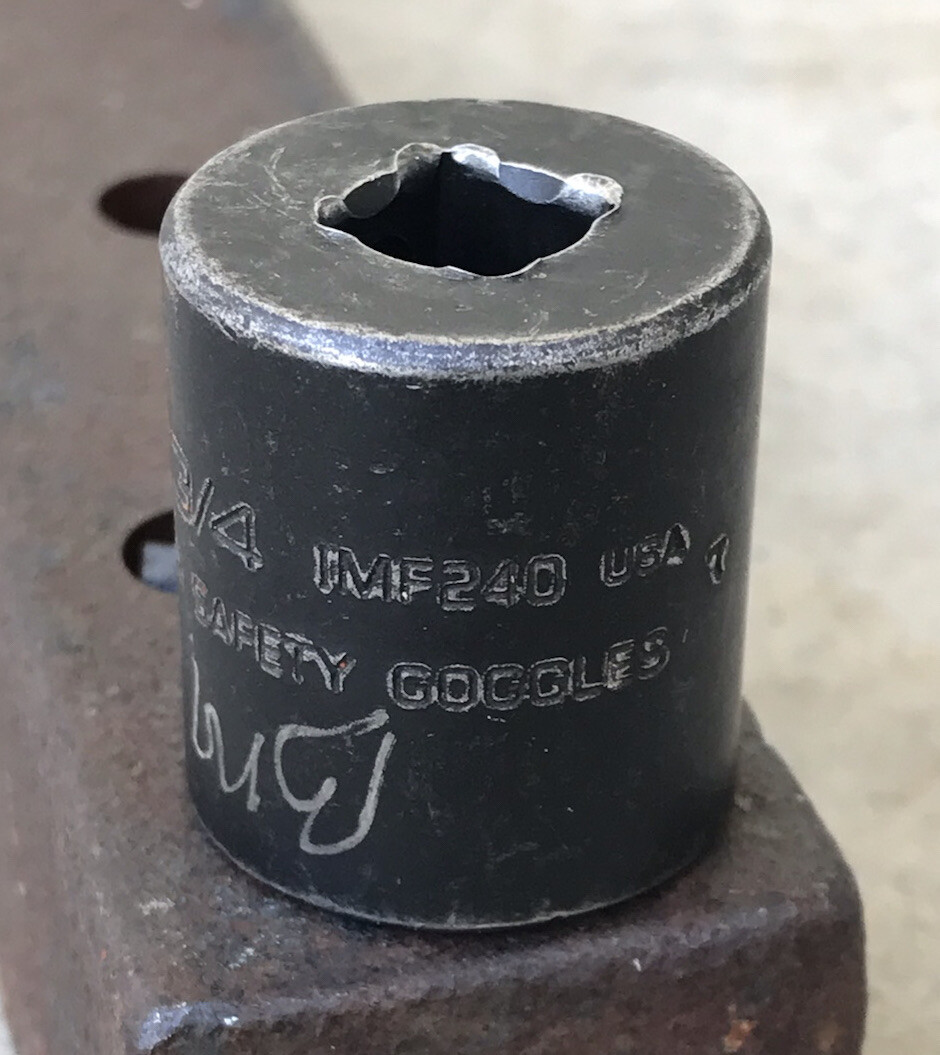 Snap On 3/4" Shallow 3/8" Drive 6 Point Impact Socket IMF240 USA  