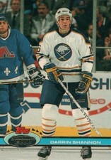 #361 Darrin Shannon Buffalo Sabres 1990-91 Topps Stadium Club Hockey Card OP