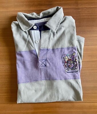 Mud & Glory Langarm Poloshirt. Rugby Canada Größe XL. 100% Baumwolle.