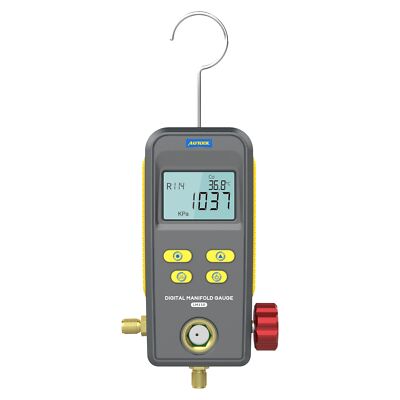 Digital Manifold Gauge HVAC Refrigeration Vacuum Pressure Temp Tester Meter Set