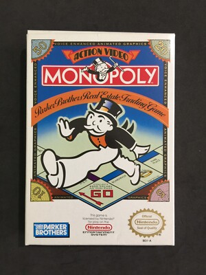 Monopoly Nintendo NES NTSC Amerikanisch USA Gebraucht Komplett Schön