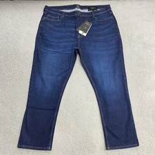 The Perfect Jean NYC Mens 44 Blue Denim Slim Thick Fit Stretch 44x30" Casual NEW