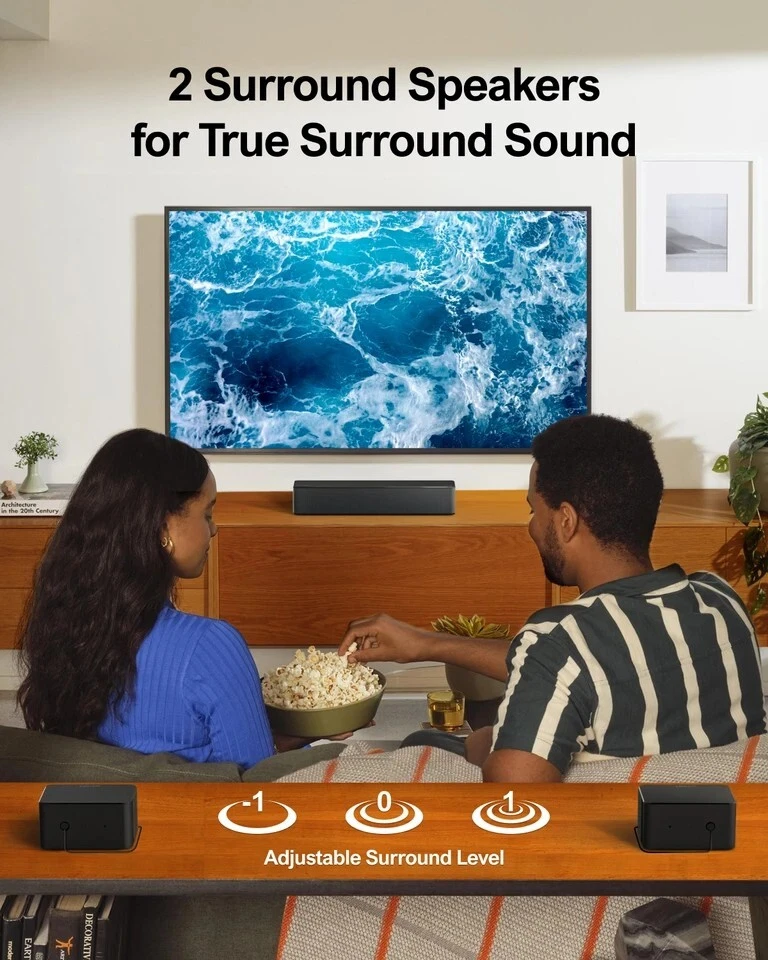 Soundbar TV Wireless Subwoofer 5.1 ULTIMEA Poseidon D50 Bluetooth Xtra Bass - Bild 4 von 4
