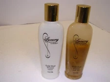 The LUXURY COLLECTION by Delicates Gold Dust Shimmer Lotion Bath Gel HTF 6 Fl Oz