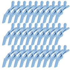 30 Pack Blue Alligator Hair Clips Styling Sectioning Large Salon Pro Tool
