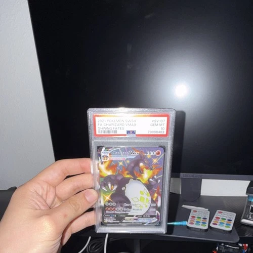 New ListingPokémon Charizard VMAX SV107 Shining Fates Shiny Vault Holo PSA 10