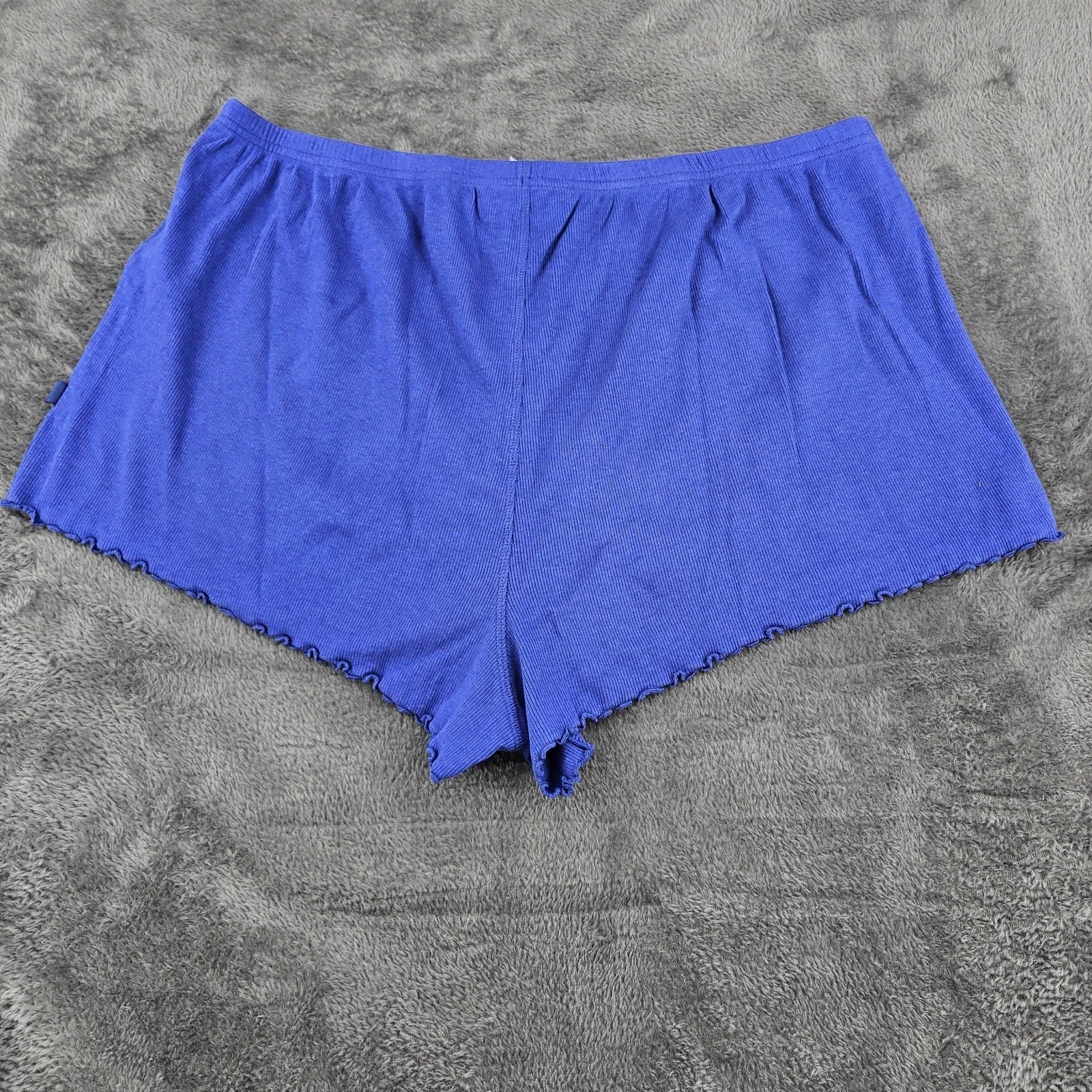M&S B By Boutique Womens Pyjama Shorts UK Extra Large Ultraviolet Ribbed image 2
