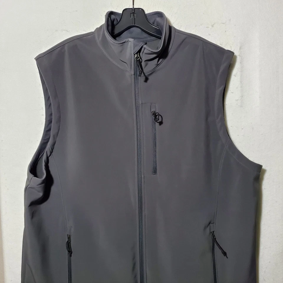 Red Kap Vest Mens Large Softshell Full Zip Sleeveless Workwear Outdoor Pockets - Image 2 of 4