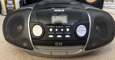 RCA RCD-175 Portable Boombox CD Player AM/FM Radio Cassette Recorder