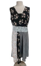 Calvin Klein Women Size 12 Floral Chiffon Mini Fit & Flare Dress Sleeveless 83P