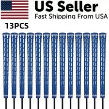13Pack NEW Wrap Golf Grips Golf Club Grip Standard and Midsize Rubber Blue Grip