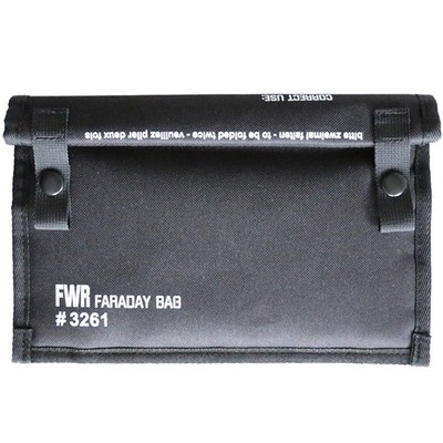 FWR Faraday Tasche für Handy - Signal Blocking Pouch Magnetverschluss 25 x 17,5 ...