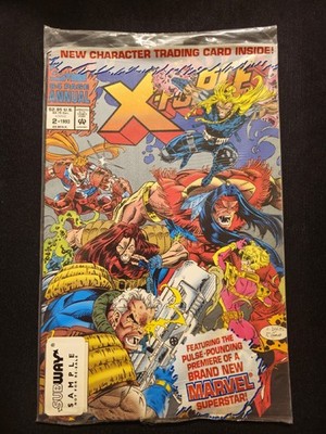 X-Force Annual #2, Marvel, 1993, SEALED In Polybag w/Card, Subway Sample Variant