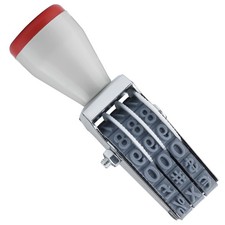 3 Digit Number Stamp by JPKTA,Rubber Changeable Office 3 Stamp, Grey