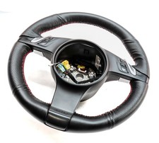 11-16 Porsche Cayenne 958 970 G1 3-spoke Leather Steering Wheel W Paddles 11-16 Porsche Cayenne 958 970 G1 3-spoke Leather Steering Wheel W Paddles
