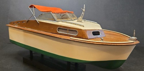 A2 Vintage Fleet Line Marlin Battery Operated Toy Boat-See Details US Seller