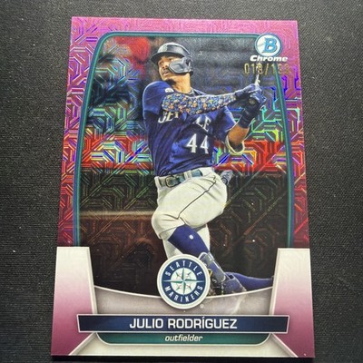 Julio Rodriguez 2023 Bowman Mojo Mega Box Pink Refractor 019/199  Mariners