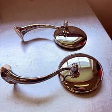 Hot Rod Bob Drake Early Ford Vintageswan Neck Rear View Mirrors - Lr Round.