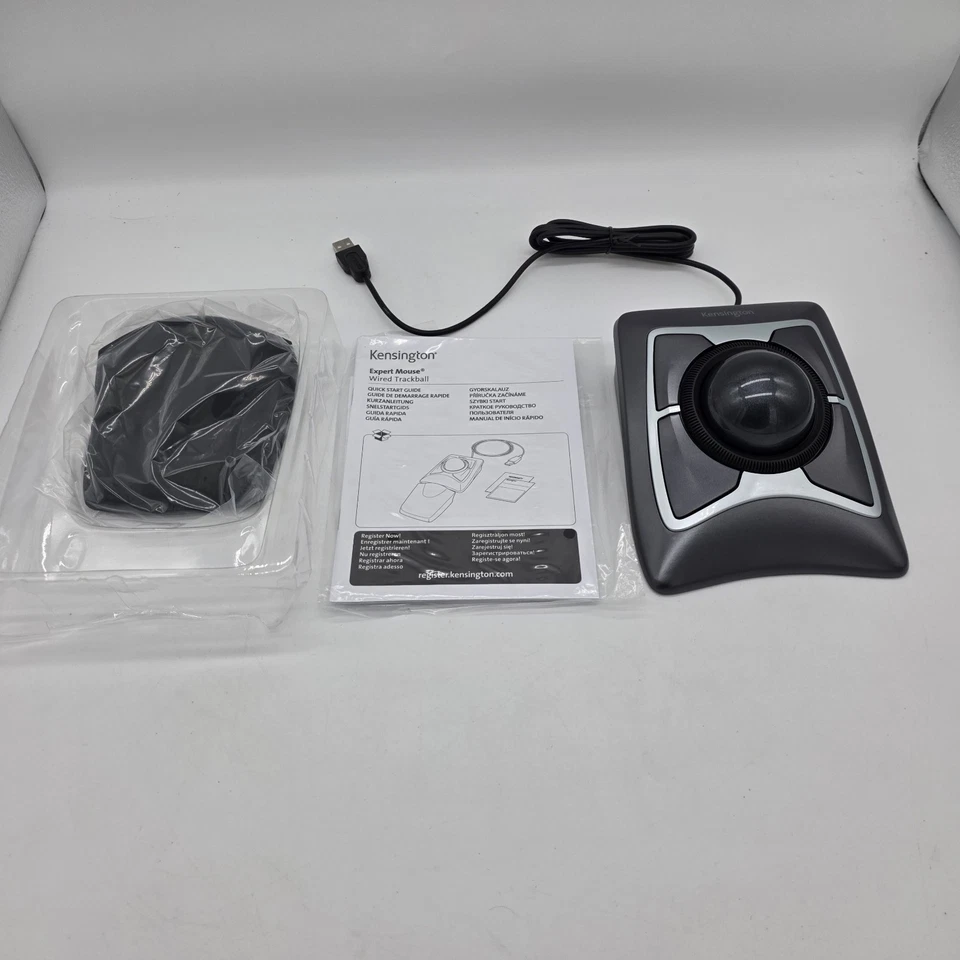 Kensington K64325 Expert Trackball Maus Neu Open Box Windows macOS DiamondEye