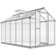 10' x 6' Portable Outdoor Walk-In Garden Greenhouse w/ Roof Vent