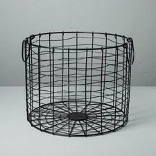 Large Round Wire Storage Basket with Handles ...