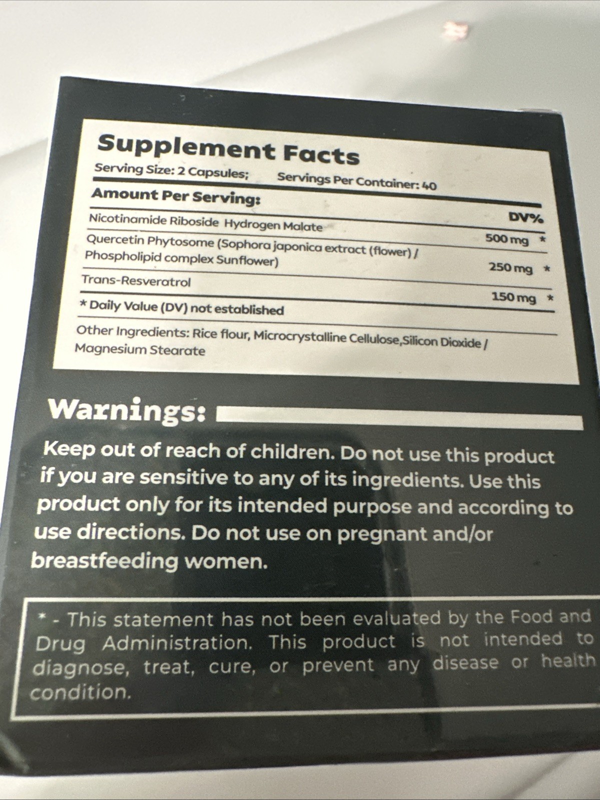  Reus Research NAD+ Supplement Liposomal Nicotinamide Riboside 900mg