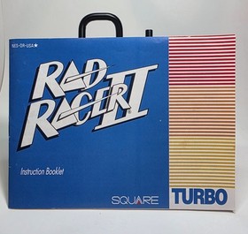 Rad Racer II 2 Vintage Nintendo NES Tested & Working with Manual Video Game