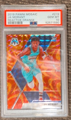 2019-20 Panini Mosaic Rookie Reactive Orange Ja Morant #219 PSA 10 GEM MT RC