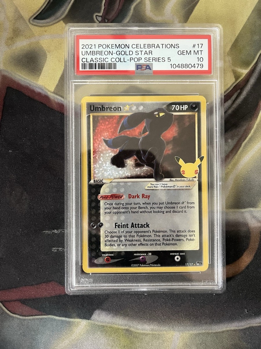 Pokémon 2021 Celebrations Umbreon Gold Star PSA 10 GEM MT | eBay