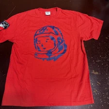 Billionaire boys club, red, blue astronaut, graphic T-shirt, men’s large