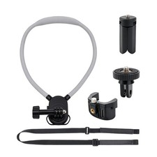 Two-clamp Neck Mount Tripod /Silicone Neck Strap for Insta360 Luna Ultra Camera