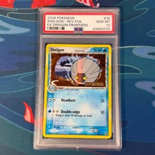 PSA 10 Shelgon Dragon Frontiers Reverse Holo 38/101 GEM MINT Graded Pokemon Karte