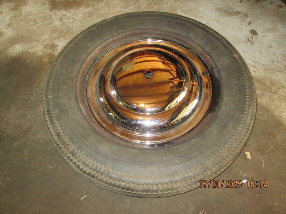 Cubiertas de rueda delantera cromadas Harley Knucklehead Panhead Flathead EL ULH Foto 4 de 4