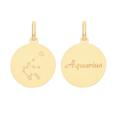 Moderner 9 Karat (375) Gold Damen - Anhänger - 27mm*18mm
