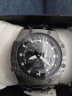 Activa Signal X Invicta black Digital Unisex Watch - 45.5mm, Black (ACWM303-003)