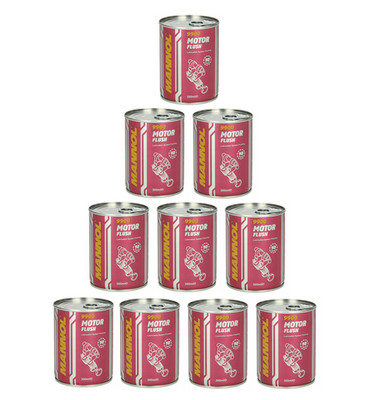 10x 300ml MANNOL Motor Flush Reiniger Motorspülung Motorreiniger Ölschlamm